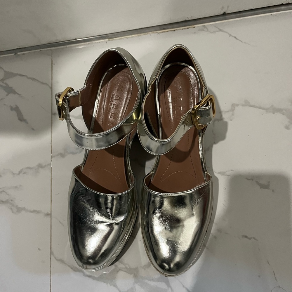 Marni Mary Jane brown block heel size 40